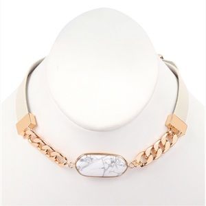 OVAL Natural stone necklace or bracelet